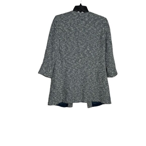 Talbots Tweed Blazer Blue Snap Button S Classic Preppy Office Casual Old Money - Picture 3 of 10